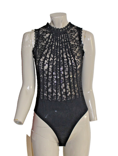 Transparenter spitzenbody - transparenter,