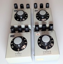 4 HB AEG Dekaden Widerstände 4er SET Technischer Dekadenwiderstand VINTAGE RARE