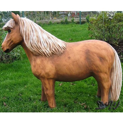 Pony lebensgross braun 120 - lebensgross,