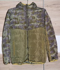 Steppjacke, camouflage, glanz