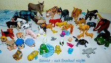 Tiere Figuren viele verschiedene Konvolut Kunststoff 1A Zustand