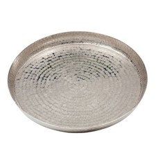 Deko Tablett Alu 36 cm rund