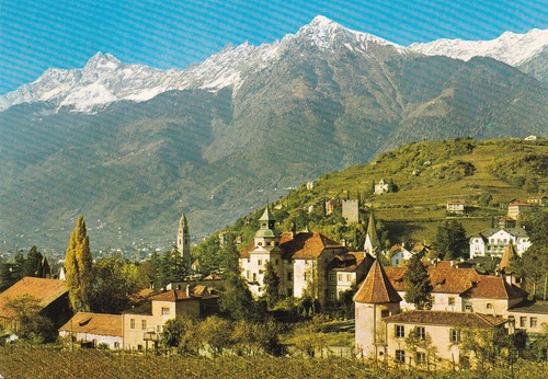 Postkarte meran obermais - postkarte, meran,