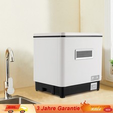 Edelstahl Geschirrspüler 60L Mini Spülmaschine Tischgeschirrspüler freistehen DE