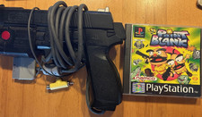 NAMCO NPC-103 Light Gun Pistole für PS1 + Spiel Point Blanc Play Station 1 sehr