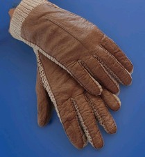 Damen Vintage Autohandschuhe, Leder