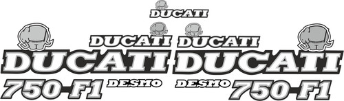 Ducati 750 replica decals - 750, f1