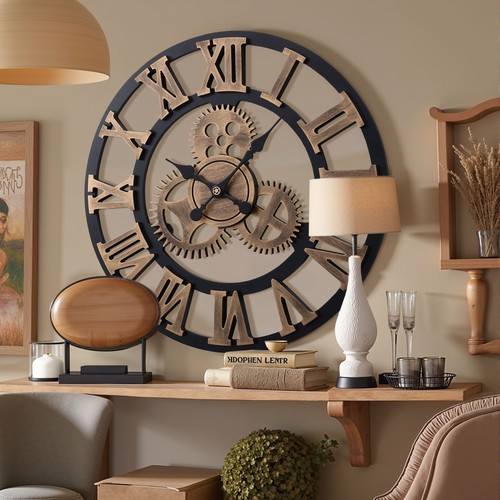 Große wanduhr mit - große, römischen