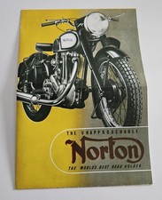 Norton Model Programm 1949 Broschüre OLDTIMER MOTORRAD Broschüre Prospekte