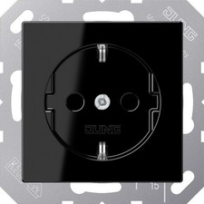 Jung SCHUKO Steckdose A 1521 BF SW Abdeckung Stecker Steckdosen A1521BFSW