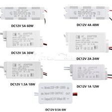 AC100-240V to DC12V 6-60W LED
