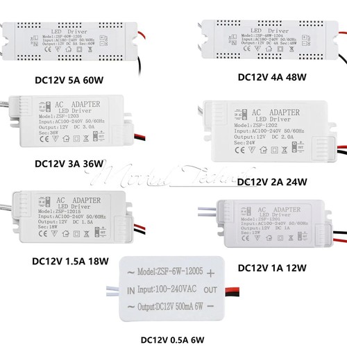 Ac100 240v dc12v 60w led - ac100-240v,