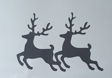 Schablone für Wände-Airbrush-Basteln-Vintage-Weihnachten-Rentier Paar # 1852