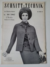 Schnitt-Technik im Modeschaffen Nr. 10/1967 Hans Andermahr München