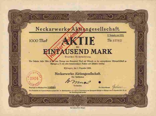 Neckarwerke dez 1922 - neckarwerke, dez.