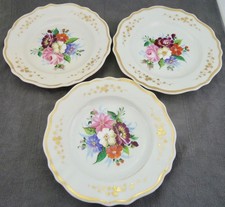 3 Teller Porzellan um 1860 antik