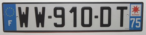 Nummernschild europa - nummernschild,