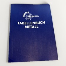 Europa Lehrmittel - Tabellenbuch Metall 1978