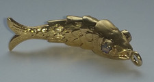 Fisch Anhänger Wackelfisch 585 /14k Gold 4,13 Gramm Old Fish