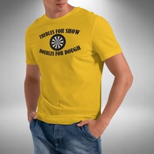 Dart T-Shirt lustige Höhen für Show Doppel für Teig klein bis 5XL
