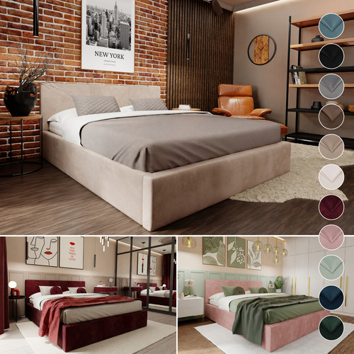 Polsterbett für schlafzimmer - für,