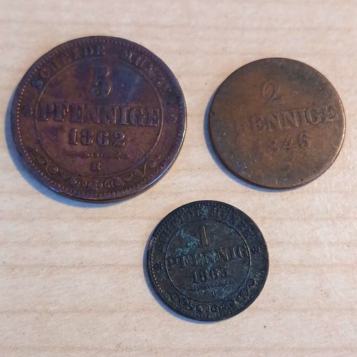 Pfennige kupfermünzen lot - pfennige,