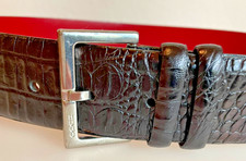 HUGO    Ledergürtel  Kroko-Optik   80cm  in  Schwarz  Original !