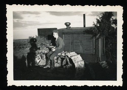 Foto soldat mit schlepper - schlepper, /