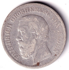 AV-VD Baden 1876 G 2 Mark