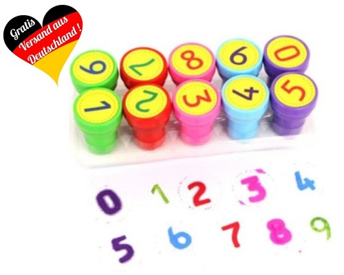 Kinderstempel zahlen 9 - 10,