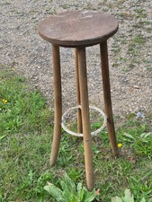 Barhocker aus massiven Bauholz gebraucht Sitz Bauholz Beine aus Esche Eigenbau