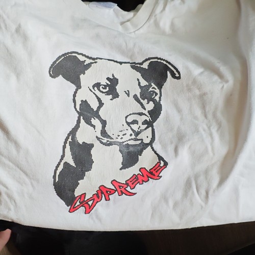 Supreme pitbull tshirt weiß - pitbull,
