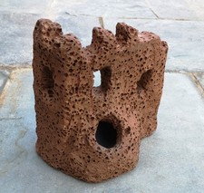 Deko Burg aus Ton für Aquarien oder Terrarien