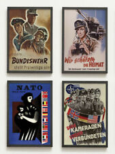 als Set: 4 Poster Bundeswehr und NATO / 1950er / Plakate / Panzer / Verbündete