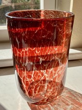 Antike WMF Ikora Glas Vase Art