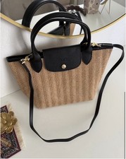 Longchamp Raffia Woven Basket