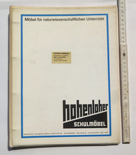 1972 Hohenloher Schulmöbel Mobiliar Naturwissenschaftsräume Ordner Rarität