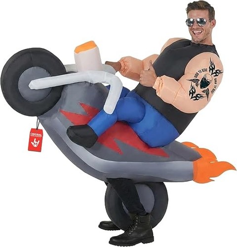 Aufblasbares motorrad kostüm - aufblasbares,