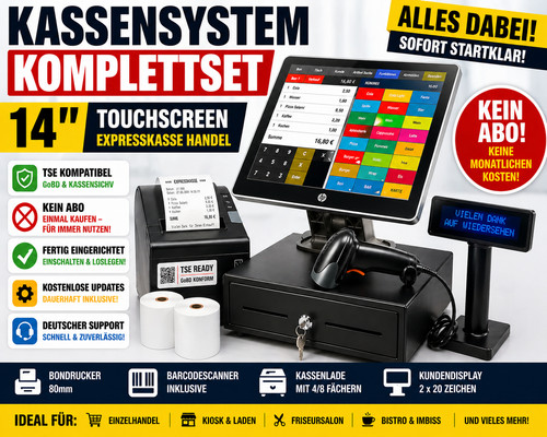 Kassensystem touchscreen - 14",