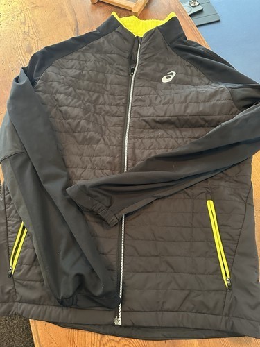 Asics laufjacke schwarz gelbe - schwarz/,