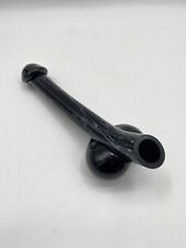 * GLAS VASE LIEGEND PHALLUS PENIS MARMORIERT HANDARBEIT MUNDGEBLASEN VINTAGE