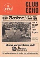 Fussball-Programmheft   70/71   RL    1. FC Nürnberg - SSV Reutlingen