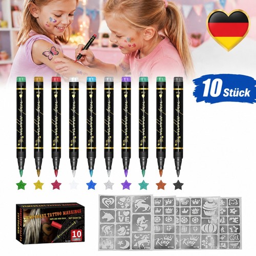 Glitzer tattoo set für - glitzer,