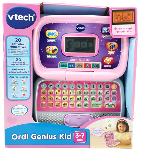 Vtech ordi genius kid rosa - ordi,