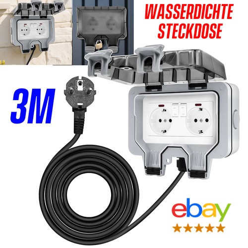 Aussensteckdose wasserdicht - aussensteckdose,