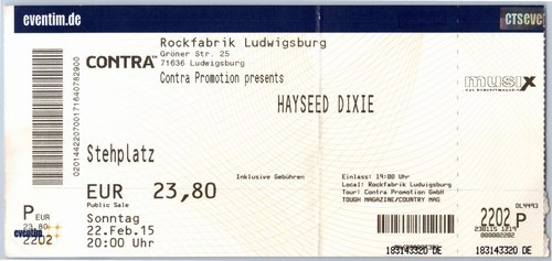 Hayseed dixie ticket 2015 tour - dixie,