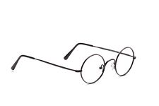 Runde Brille Schwarz Metall unisex Fassung Klassiker Mod 1400 40 mm bis 50 mm 