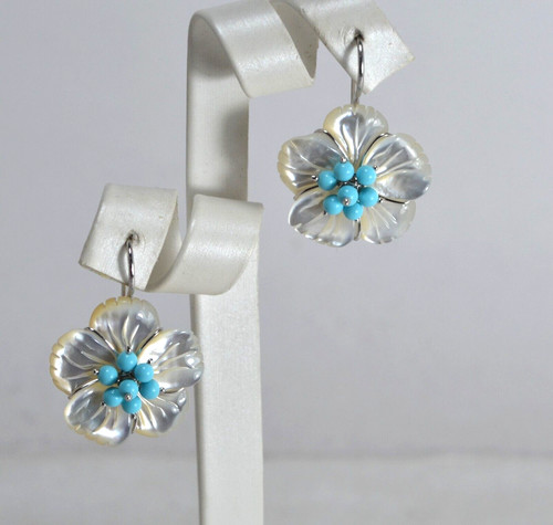 Ohrringe 925 silber - 925, perlmutt