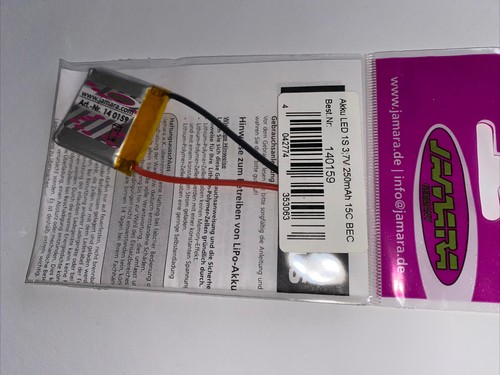 Akku led 250mah 15c - 1s,