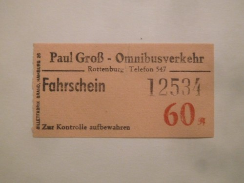 Fahrschein paul groß - ",